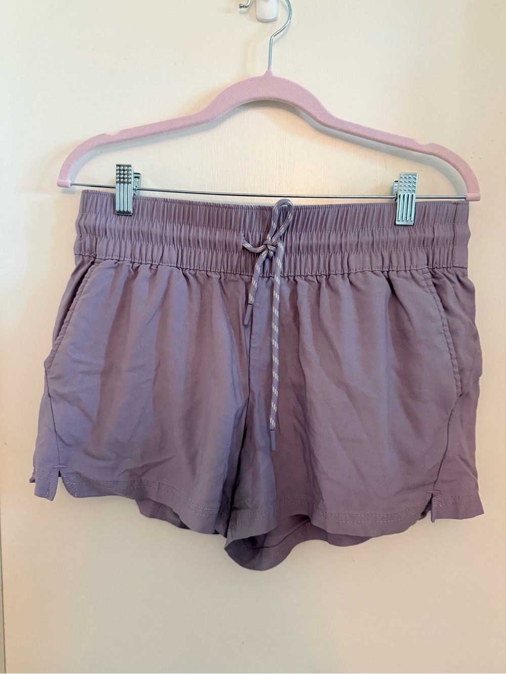 Avalanche Lavender Elastic Waist Athletic Shorts